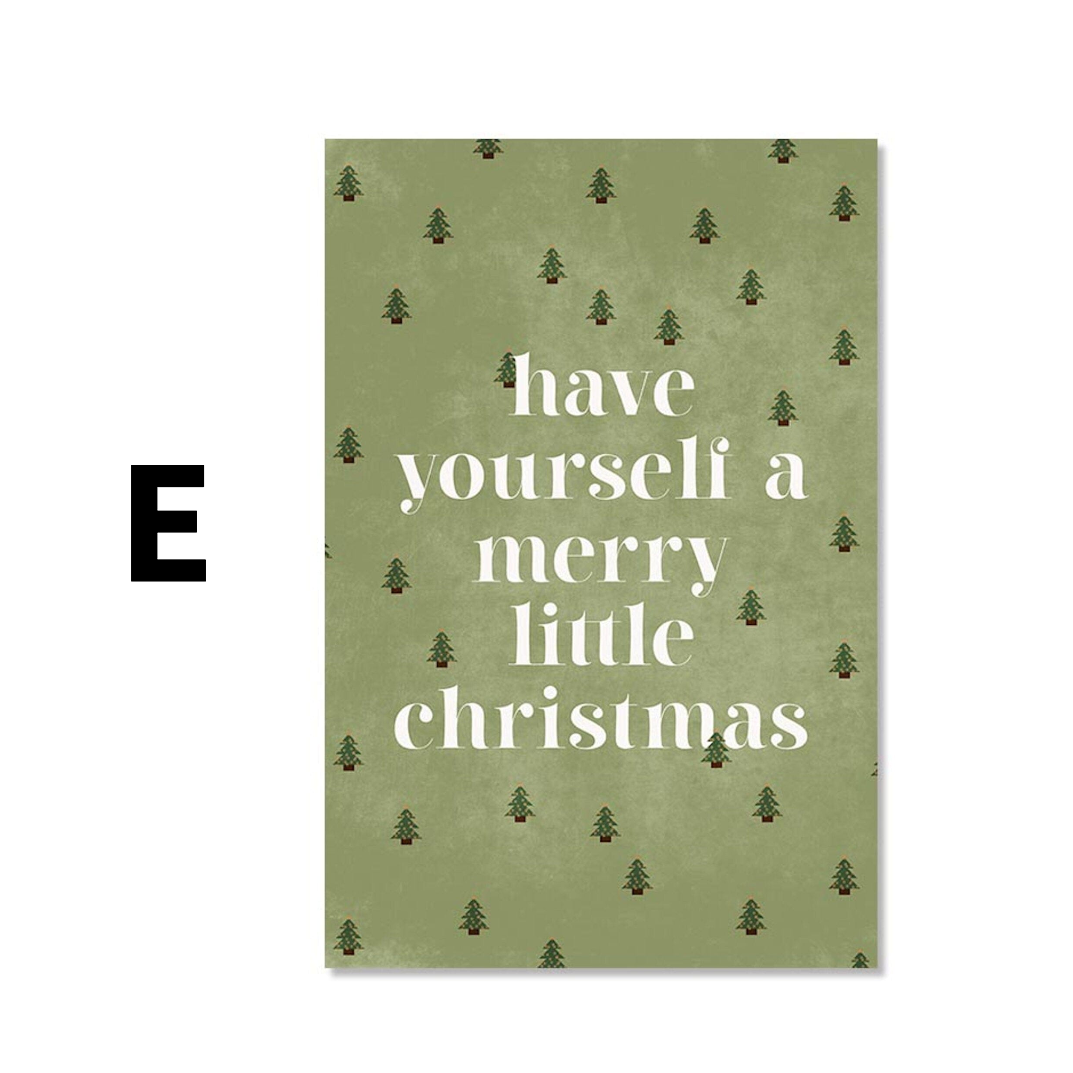 Poster Sapin de Noël avec Cadeaux · Décoration Fêtes · Print sans Cadre