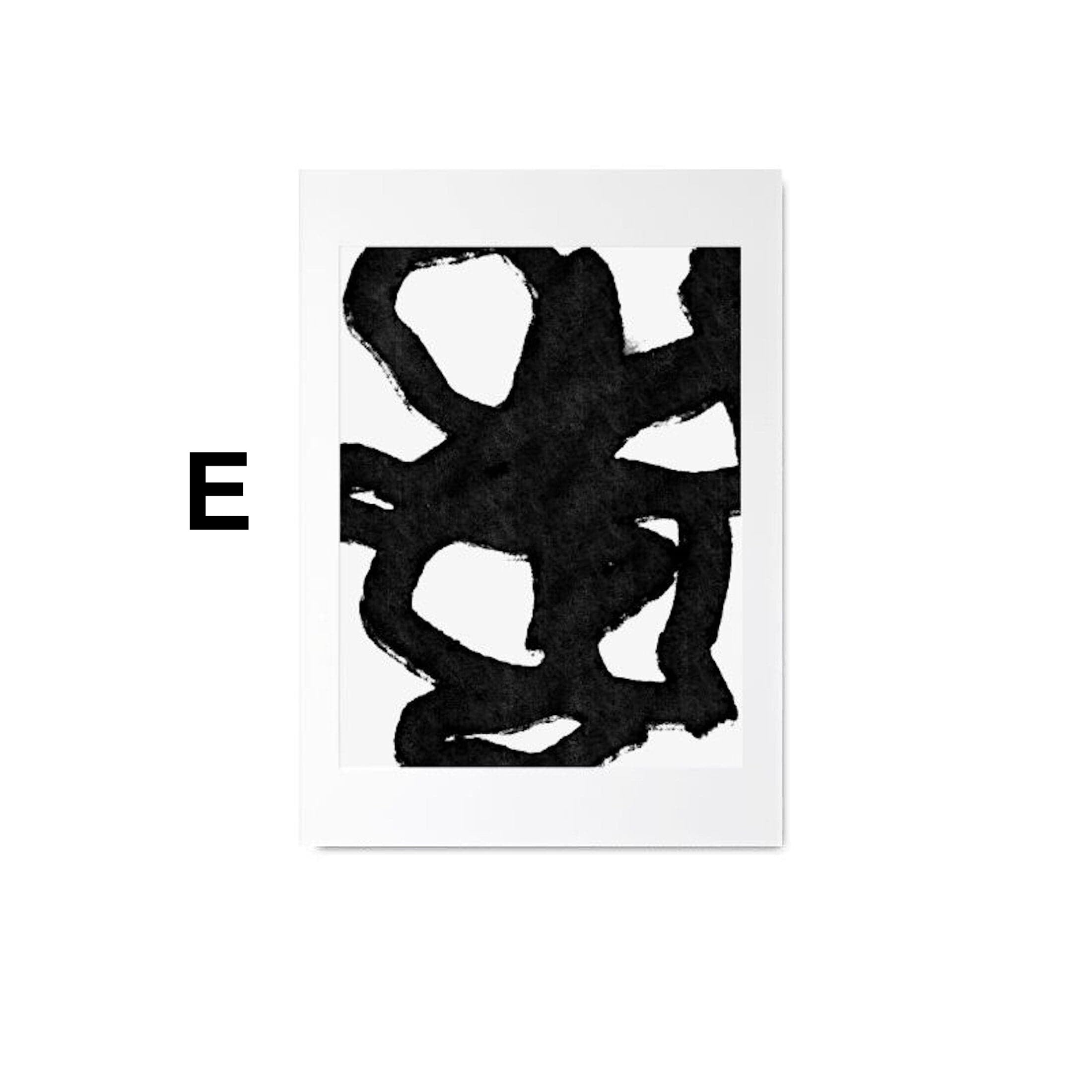 Poster Visages – Lignes & Formes Abstraites · Décoration Murale · Print sans Cadre