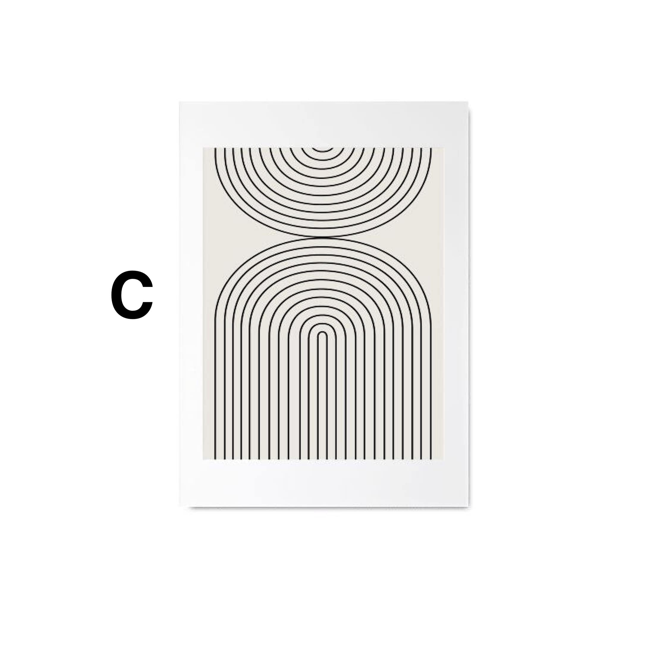 Poster Visages – Lignes & Formes Abstraites · Décoration Murale · Print sans Cadre
