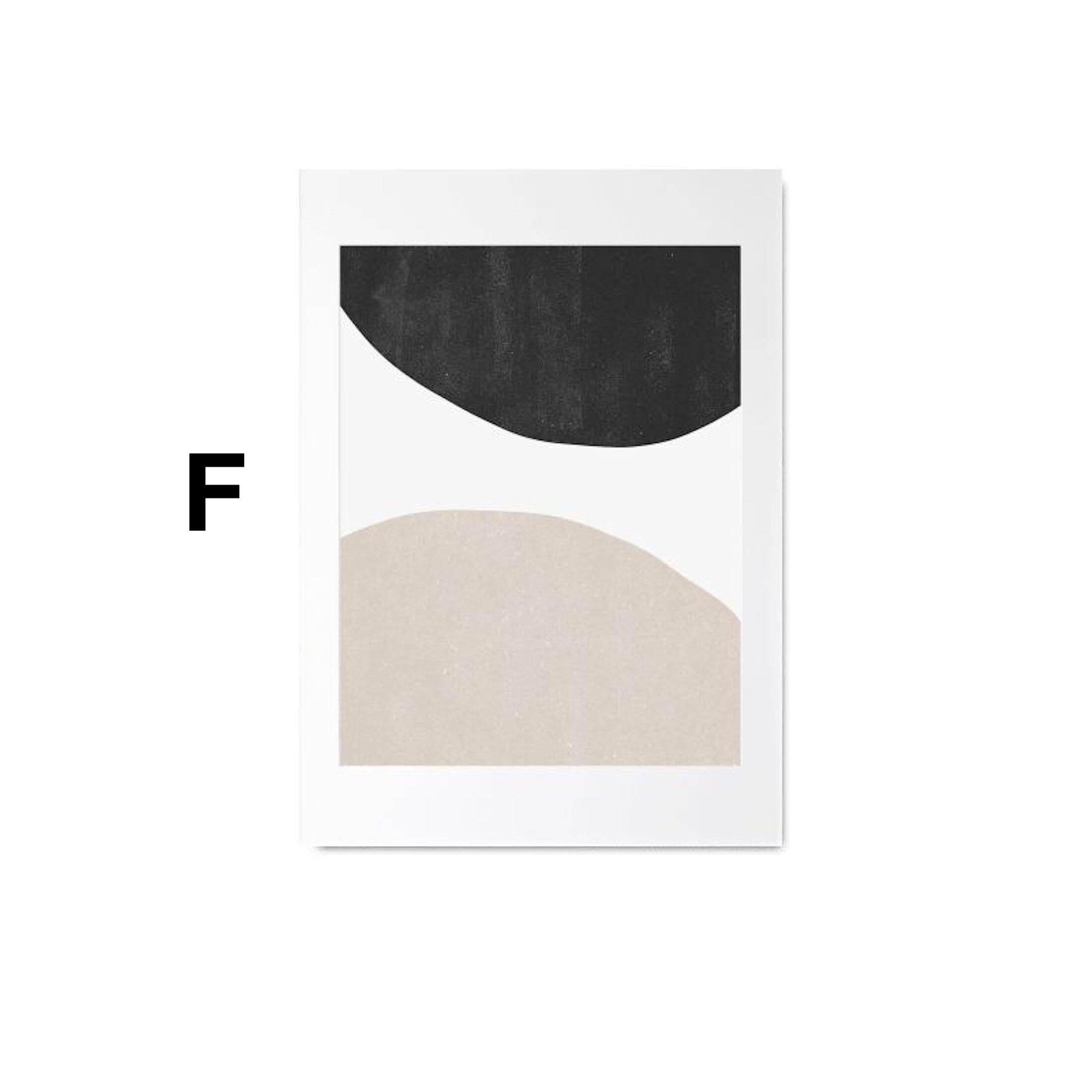 Poster Visages – Lignes & Formes Abstraites · Décoration Murale · Print sans Cadre
