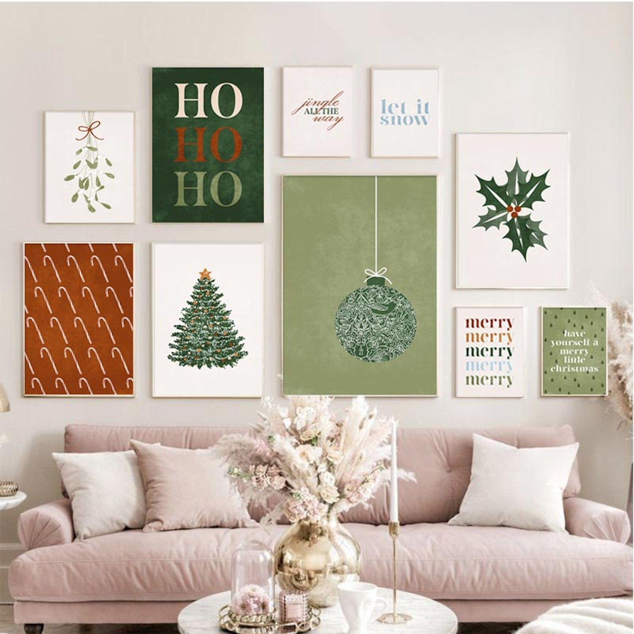 Poster Sapin de Noël avec Cadeaux · Décoration Fêtes · Print sans Cadre