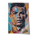 Poster Ronaldo Légende du Football · Street Art & Pop Art · Tableau Mural Moderne · Print sans Cadre