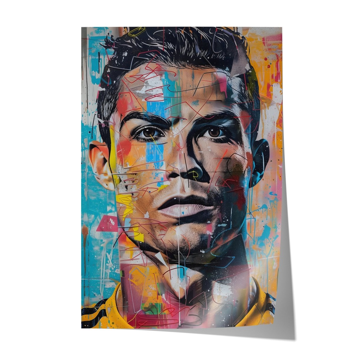 Poster Ronaldo Légende du Football · Street Art & Pop Art · Tableau Mural Moderne · Print sans Cadre